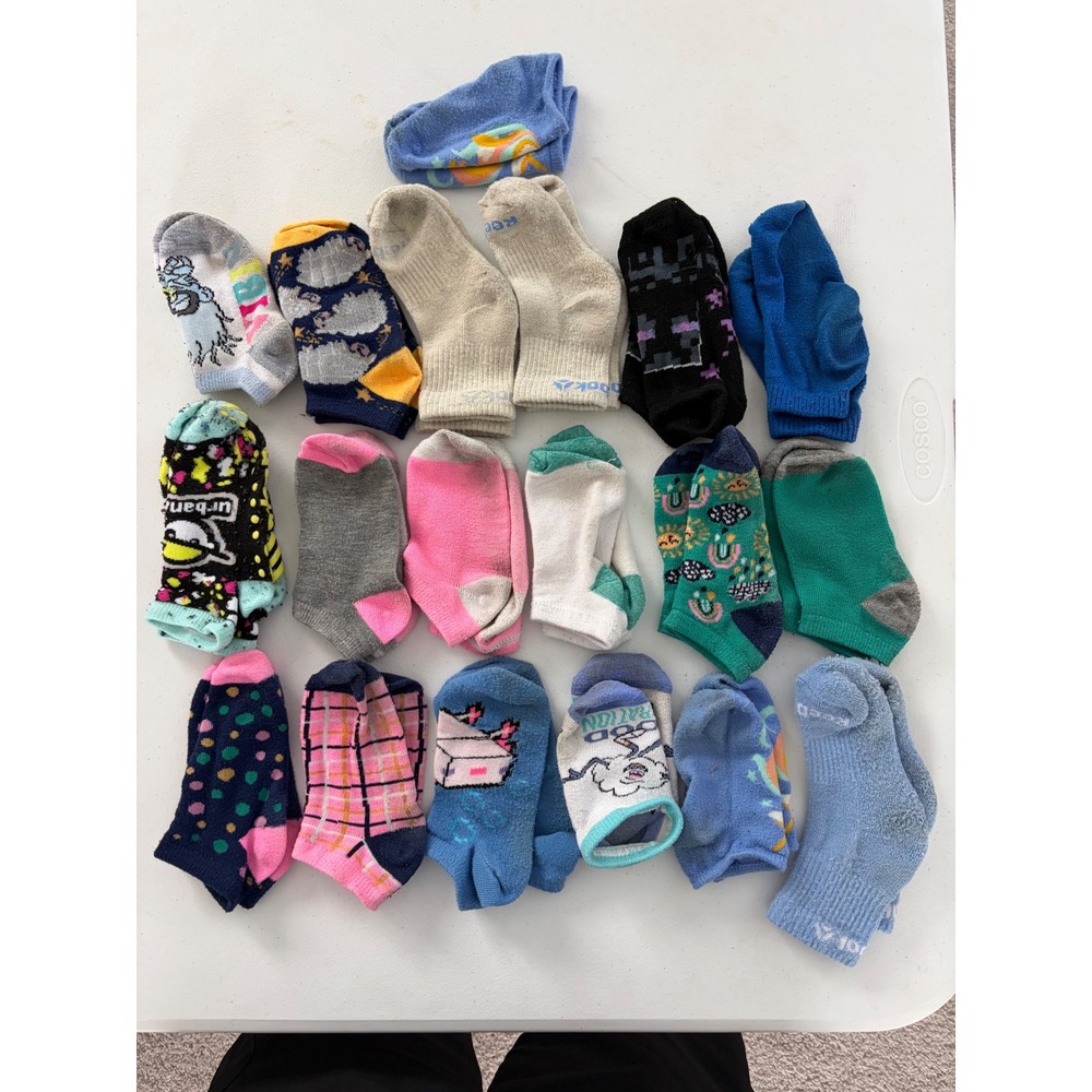 Kids Toddler Mismatched Sock Lot 18 Count Reebok Urban Pipeline Assorted Colors